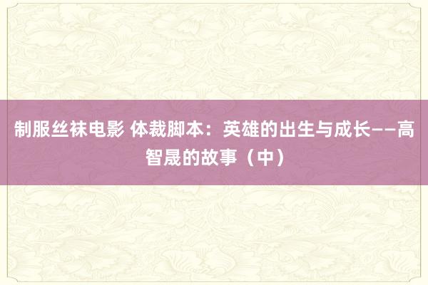 制服丝袜电影 体裁脚本：英雄的出生与成长——高智晟的故事（中）