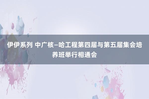 伊伊系列 中广核—哈工程第四届与第五届集会培养班举行相通会